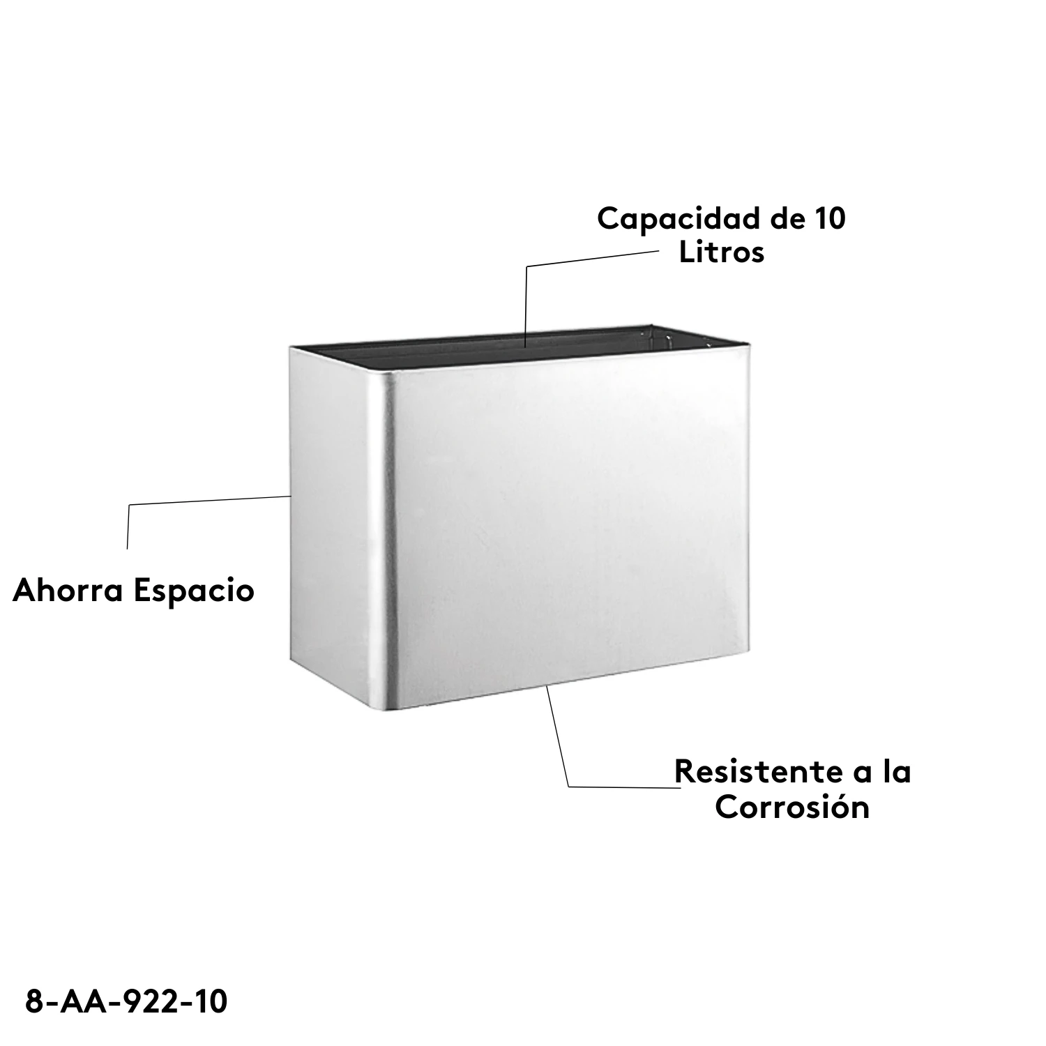 aya-caneca-sobreponer-acero-inoxidable-10l-8-AA-922-10-frontal