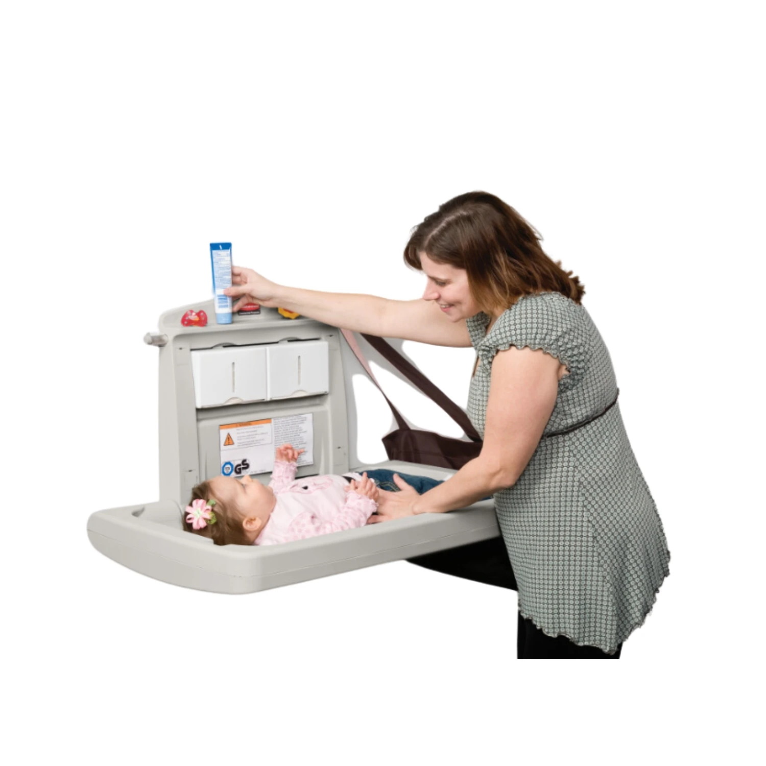 rubbermaid-cambiador-panales-horizontal-polipropileno-14-AA-781888LPLAT-instalado