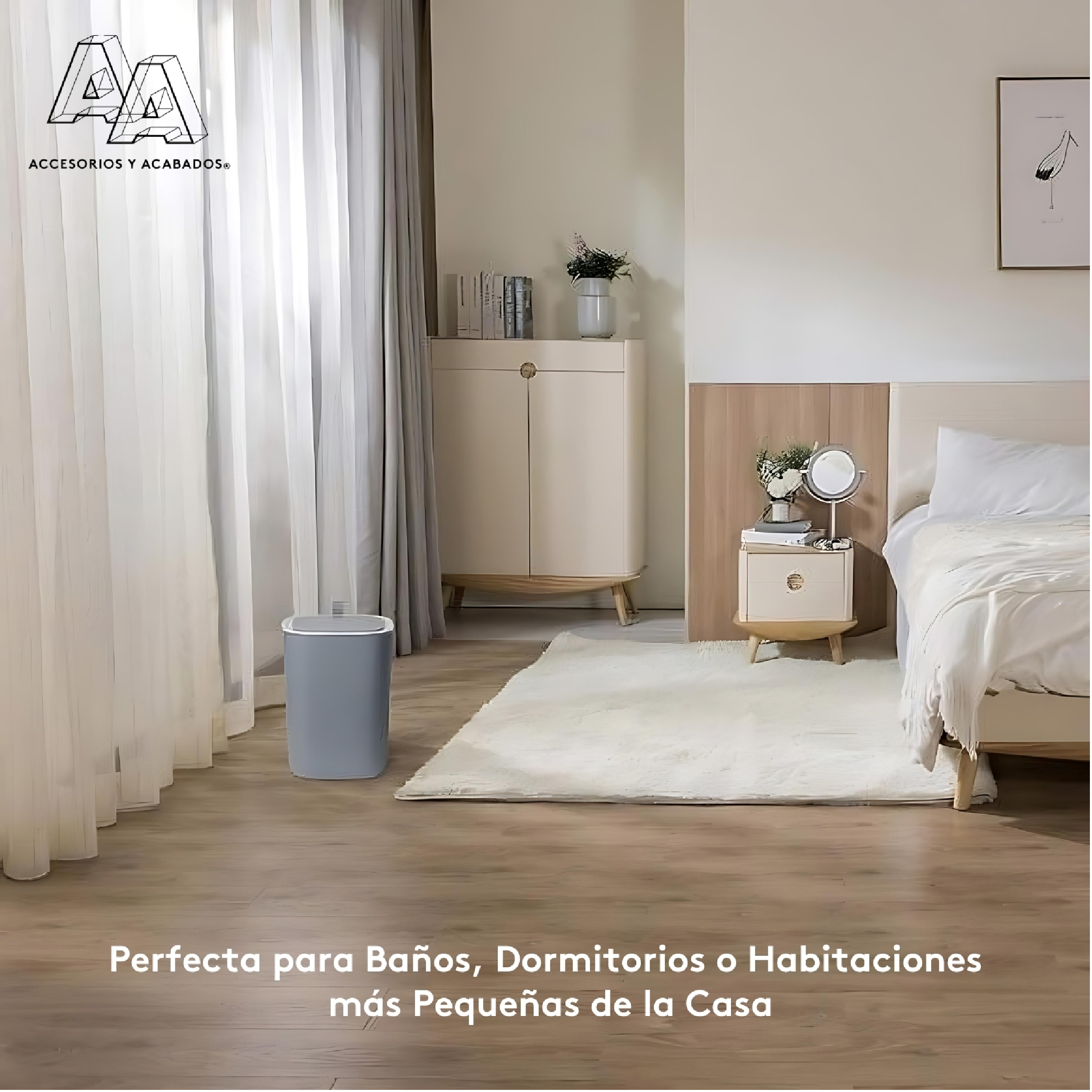 Caneca gris con sensor