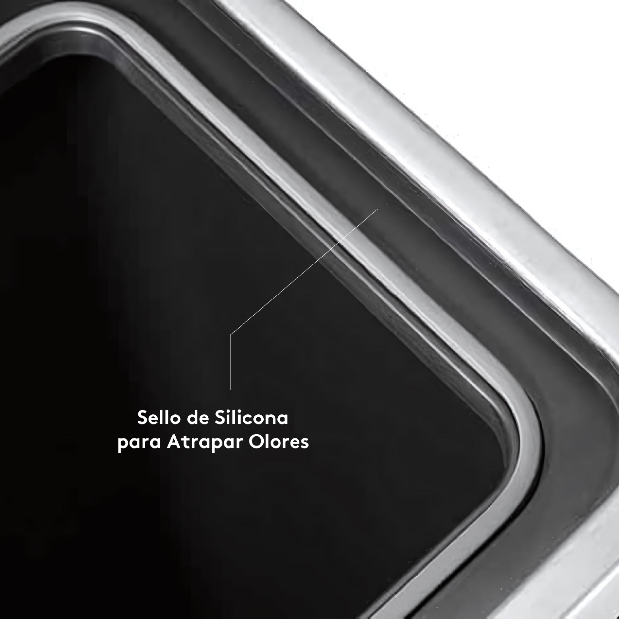 Caneca gris con sensor