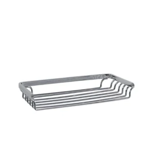 Repisa para ducha rectangular cromada