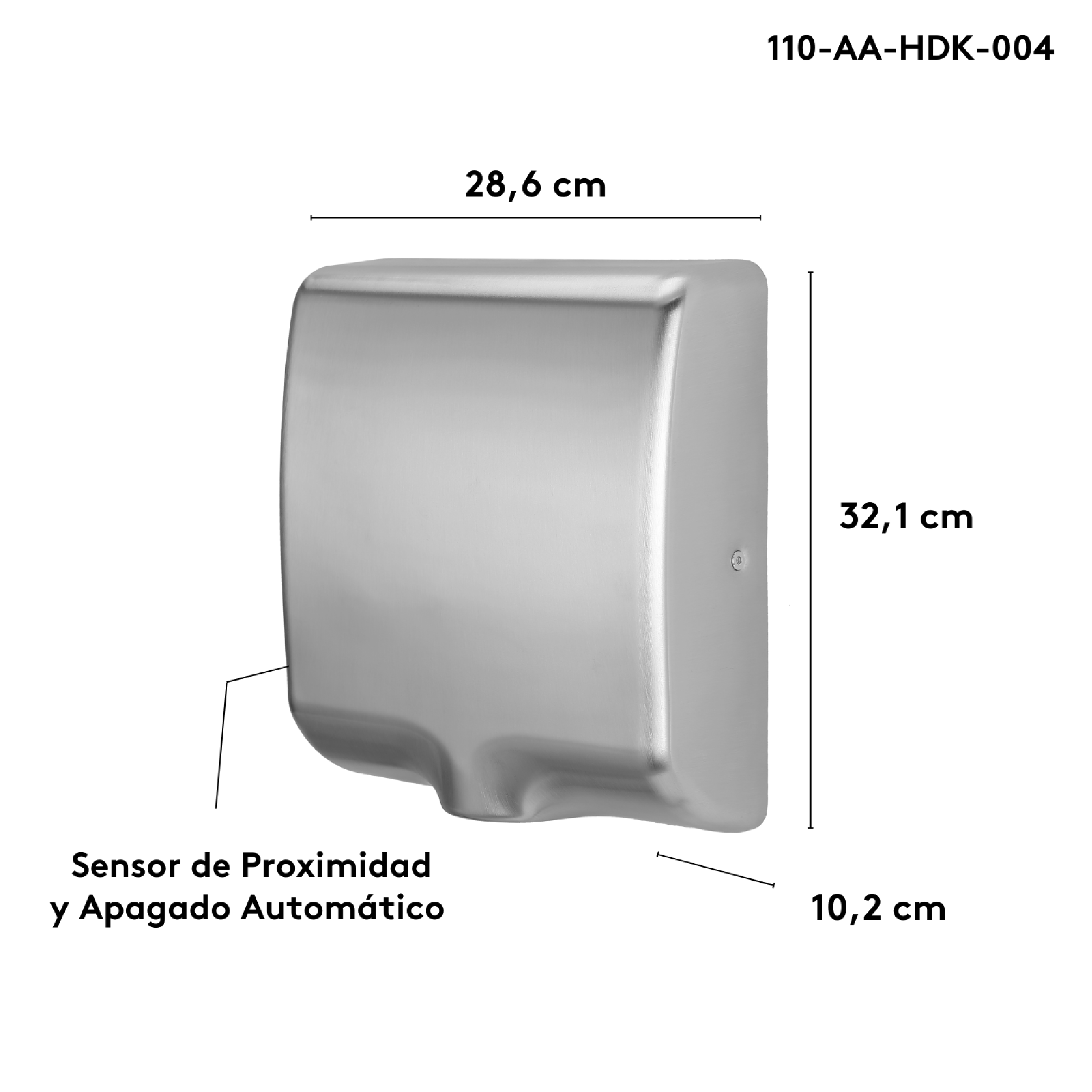 aya-secador-manos-sensor-acero-110-AA-HDK-004-bullets-lateral