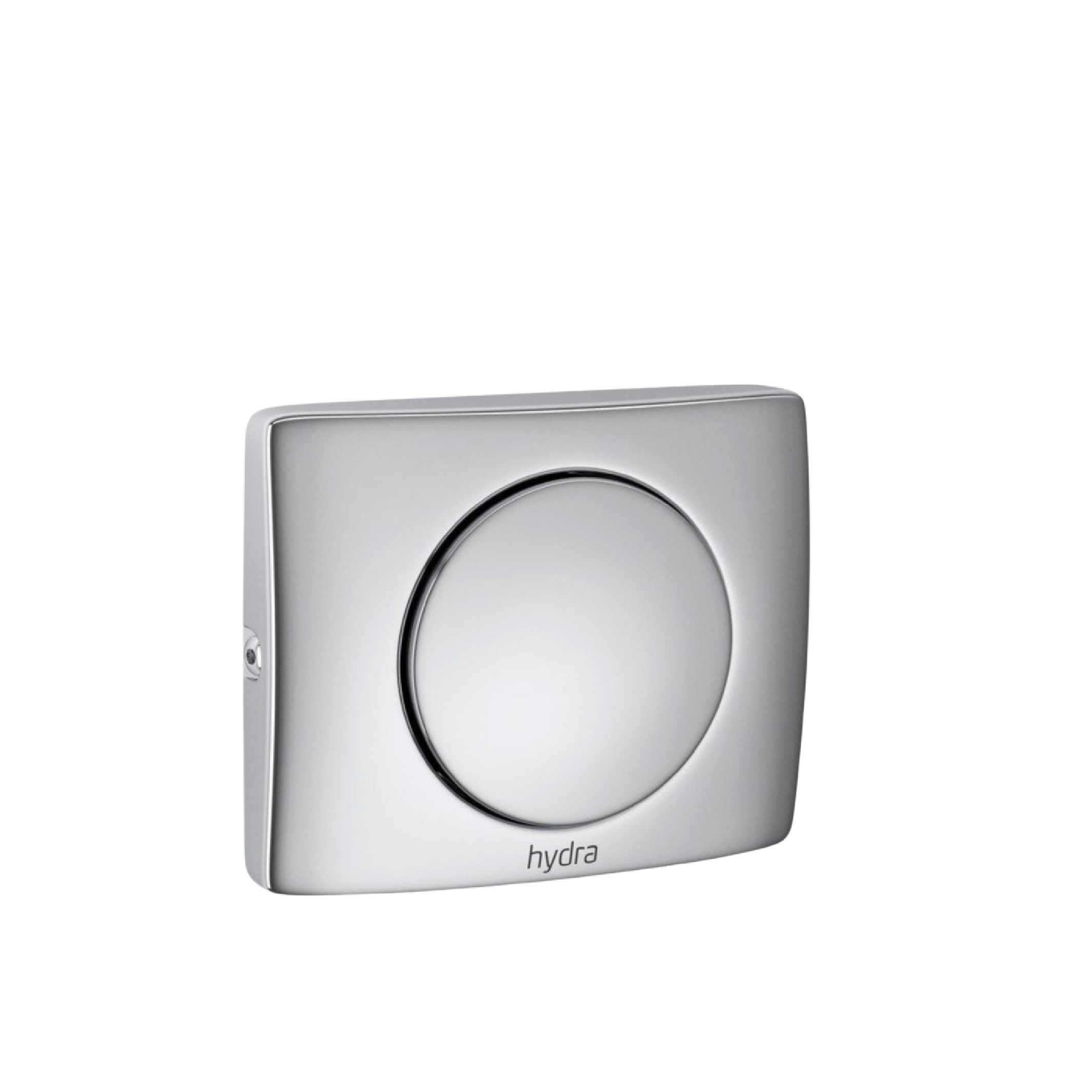 Botón de descarga cromado