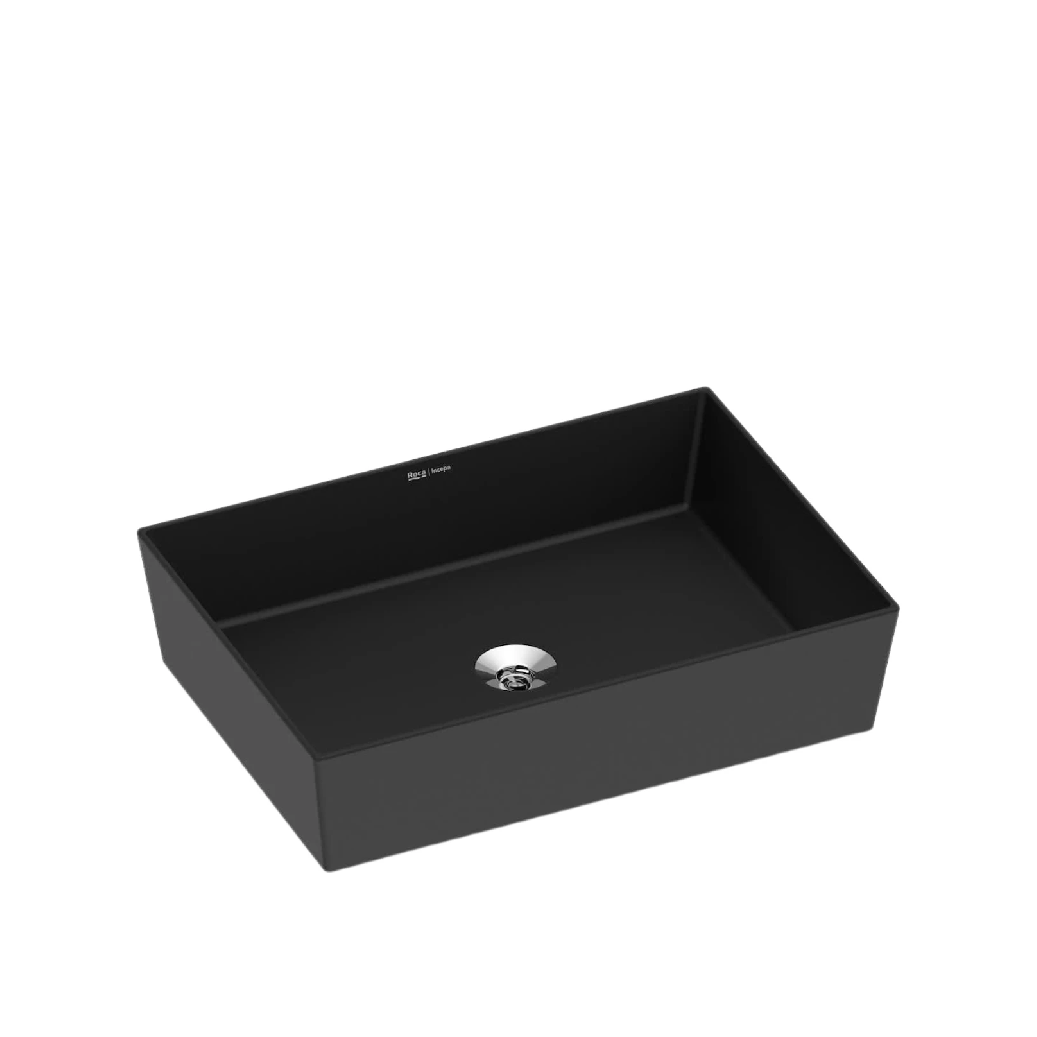 Lavamanos rectangular negro
