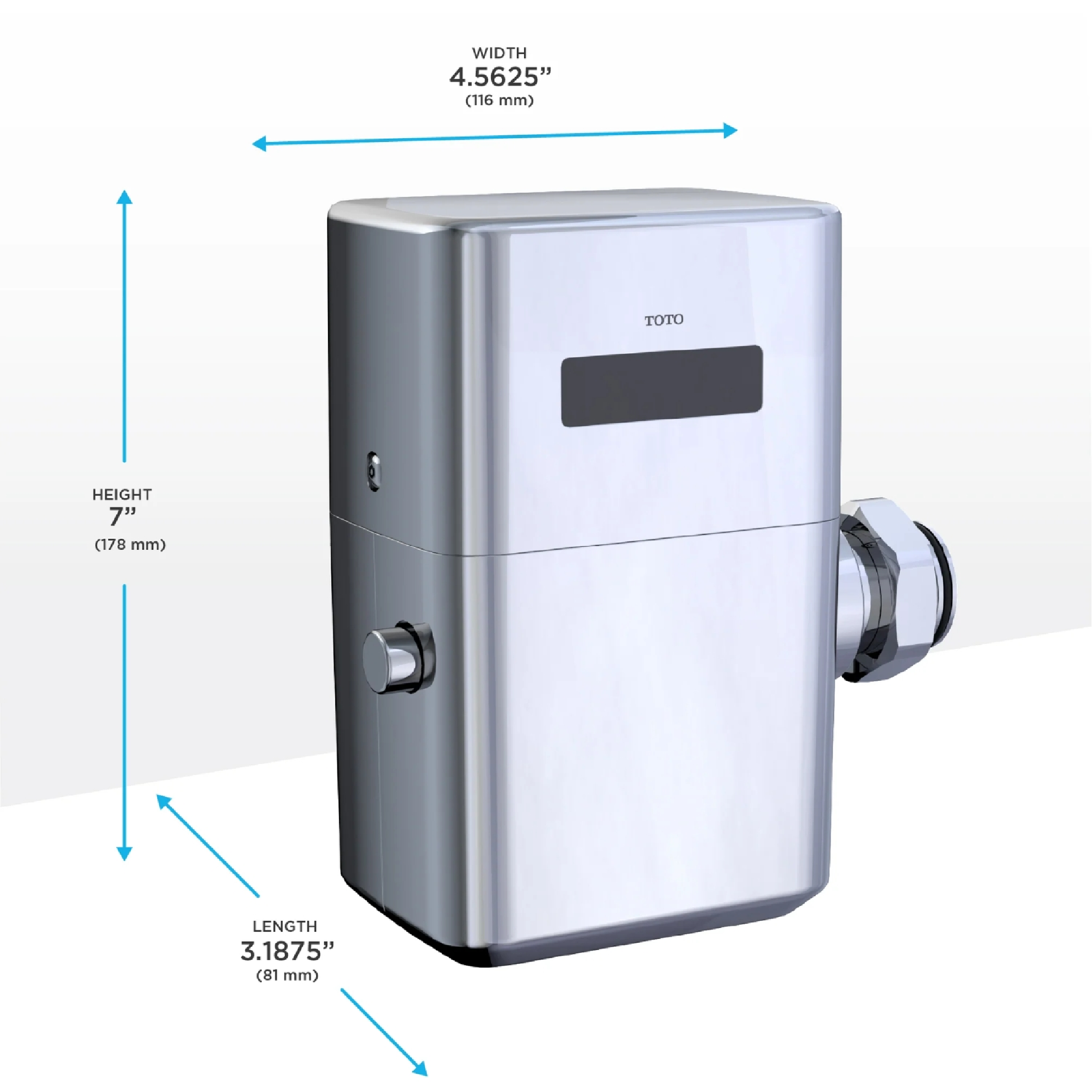 Fluxómetro de sensor expuesto