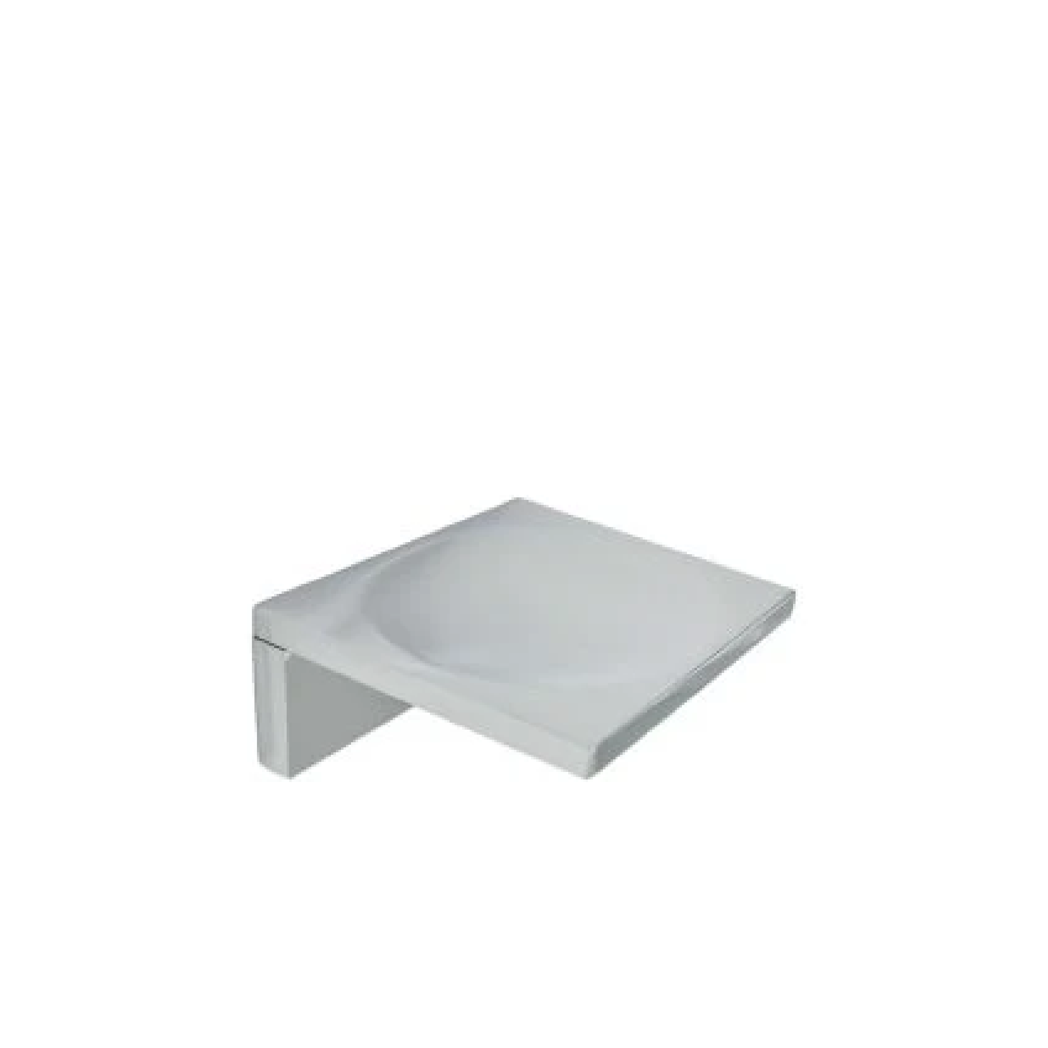 Jabonera de pared cromada