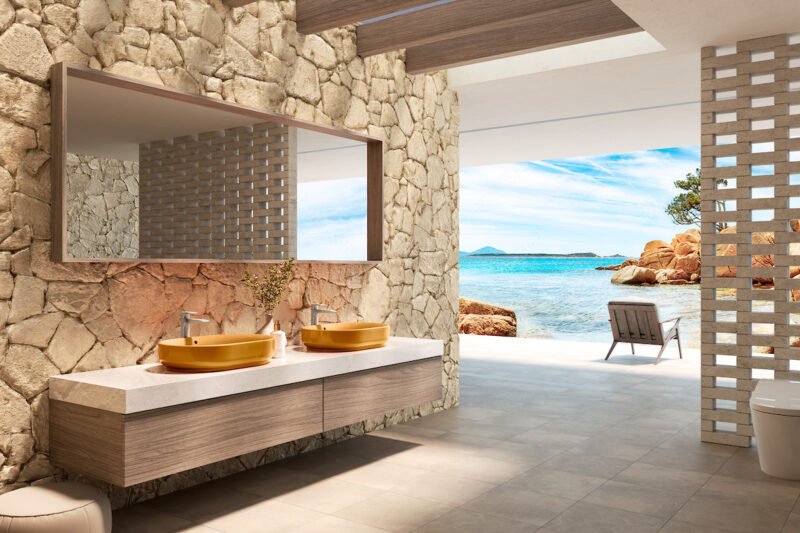 Personalización del baño con Excel Dryer LT735MDR ORANGE LS GA BN